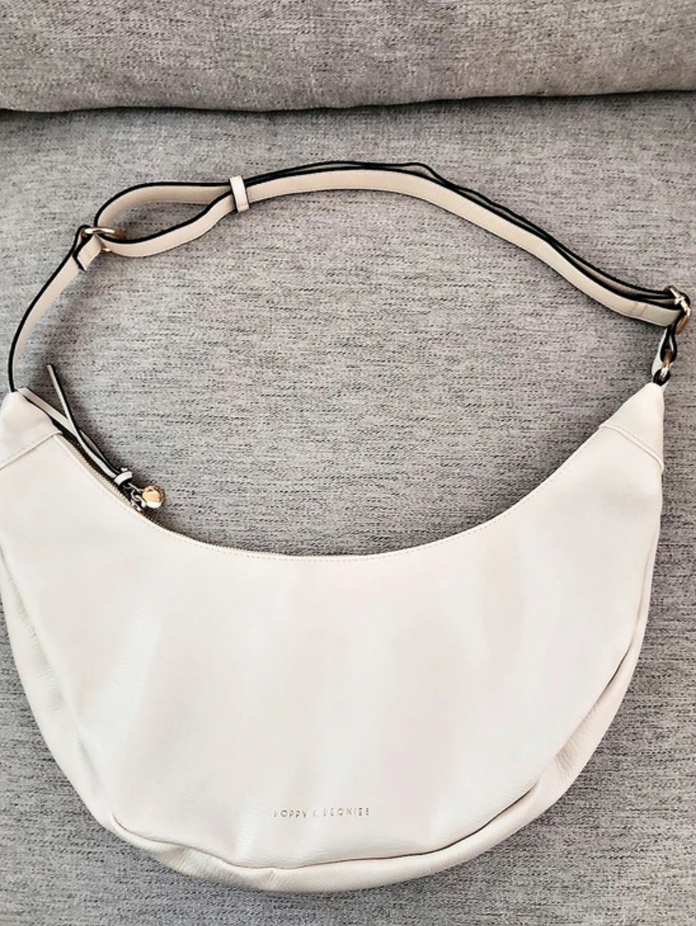 Poppy & Peonies Over The Moon Hobo Shoulder Cream/Ivory Bag